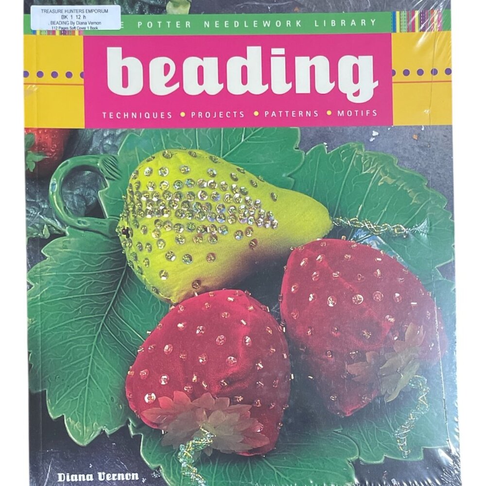 BK112 New Book BEADING TECHNIQUES PROJECTS PATTERNS By Diana Vernon 112 pages